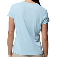 Columbia camiseta montaña manga corta mujer Zero Rules  Light SS Crew vista trasera