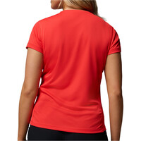 Columbia camiseta montaña manga corta mujer Zero Rules  Light SS Crew vista trasera