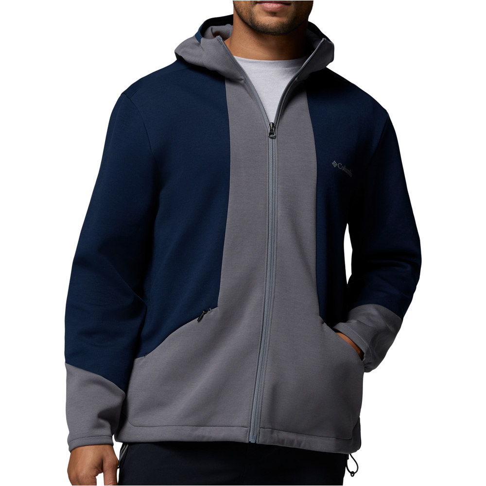 Columbia camiseta montaña manga larga hombre Columbia Tech Spacer Knit Hoodie vista frontal