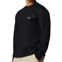 Columbia camiseta montaña manga larga hombre Echo Passage LS Crew vista detalle