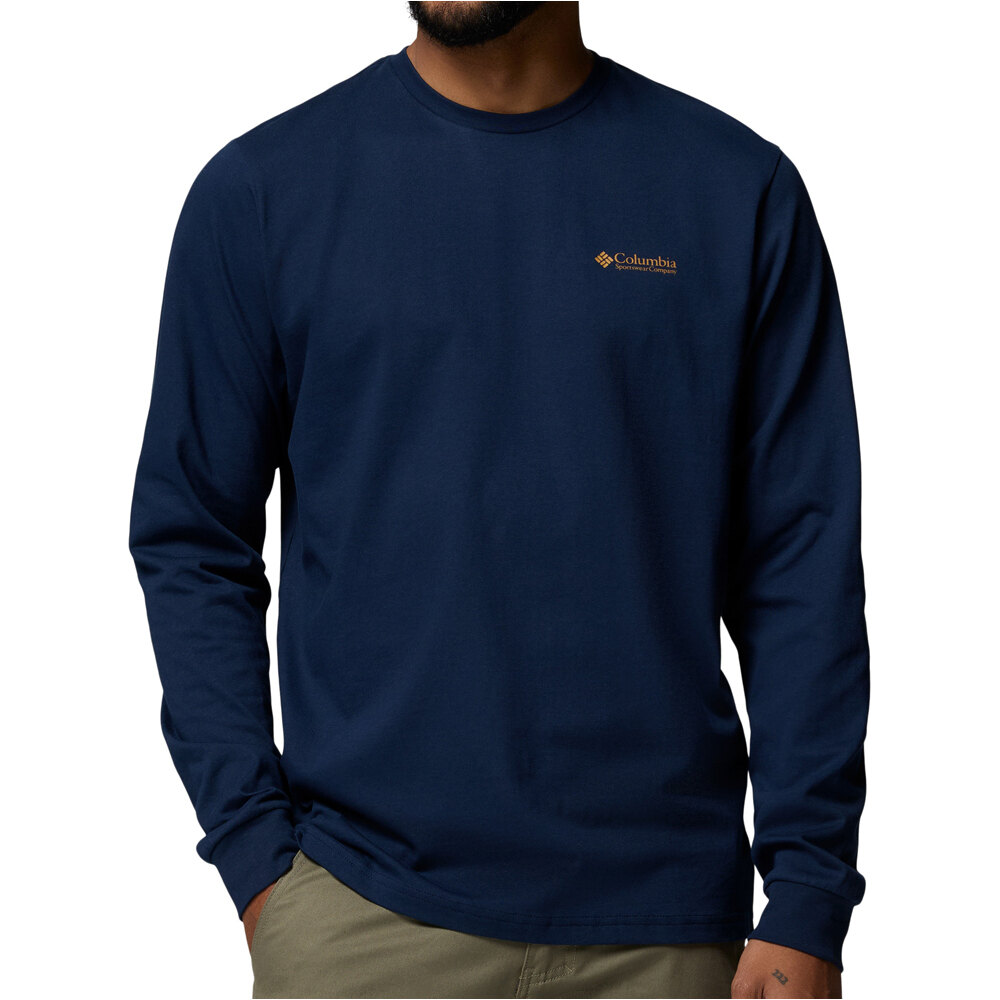 Columbia camiseta montaña manga larga hombre Explorers Canyon Long Sleeve T-Shirt vista frontal
