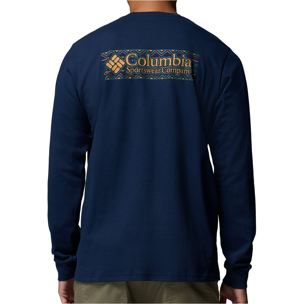 Columbia camiseta montaña manga larga hombre Explorers Canyon Long Sleeve T-Shirt vista trasera