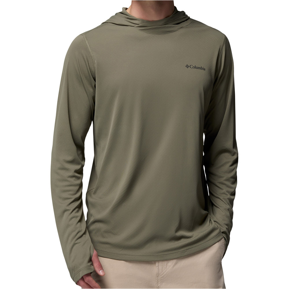 Columbia camiseta montaña manga larga hombre Zero Rules Light Hoodie vista frontal