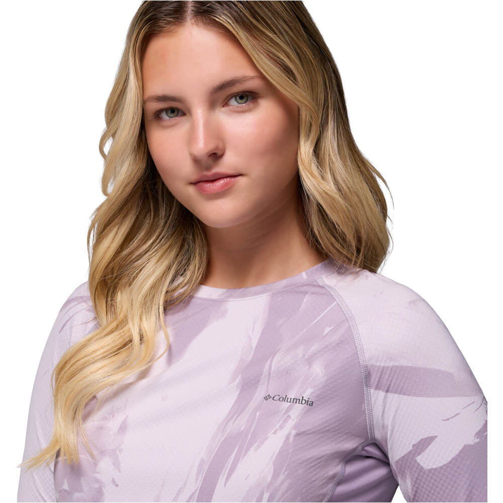 Columbia camiseta térmica manga larga mujer Omni-Heat Infinity Knit LS Crew vista detalle