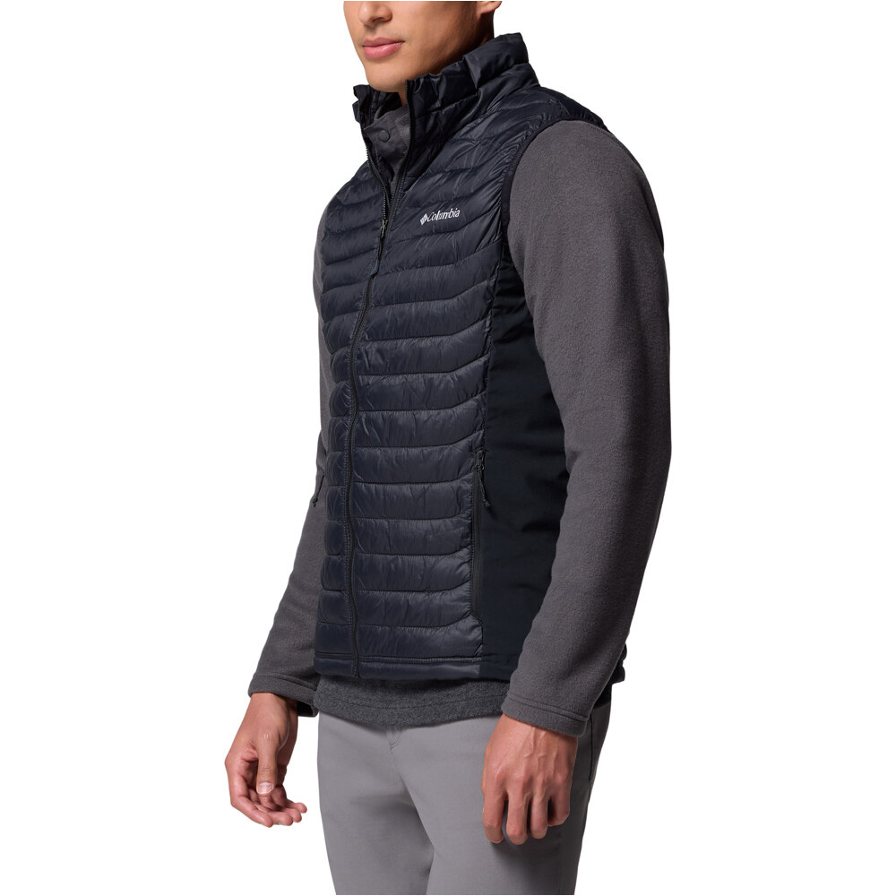 Columbia chaleco outdoor hombre Powder Pass Hybrid Vest vista detalle