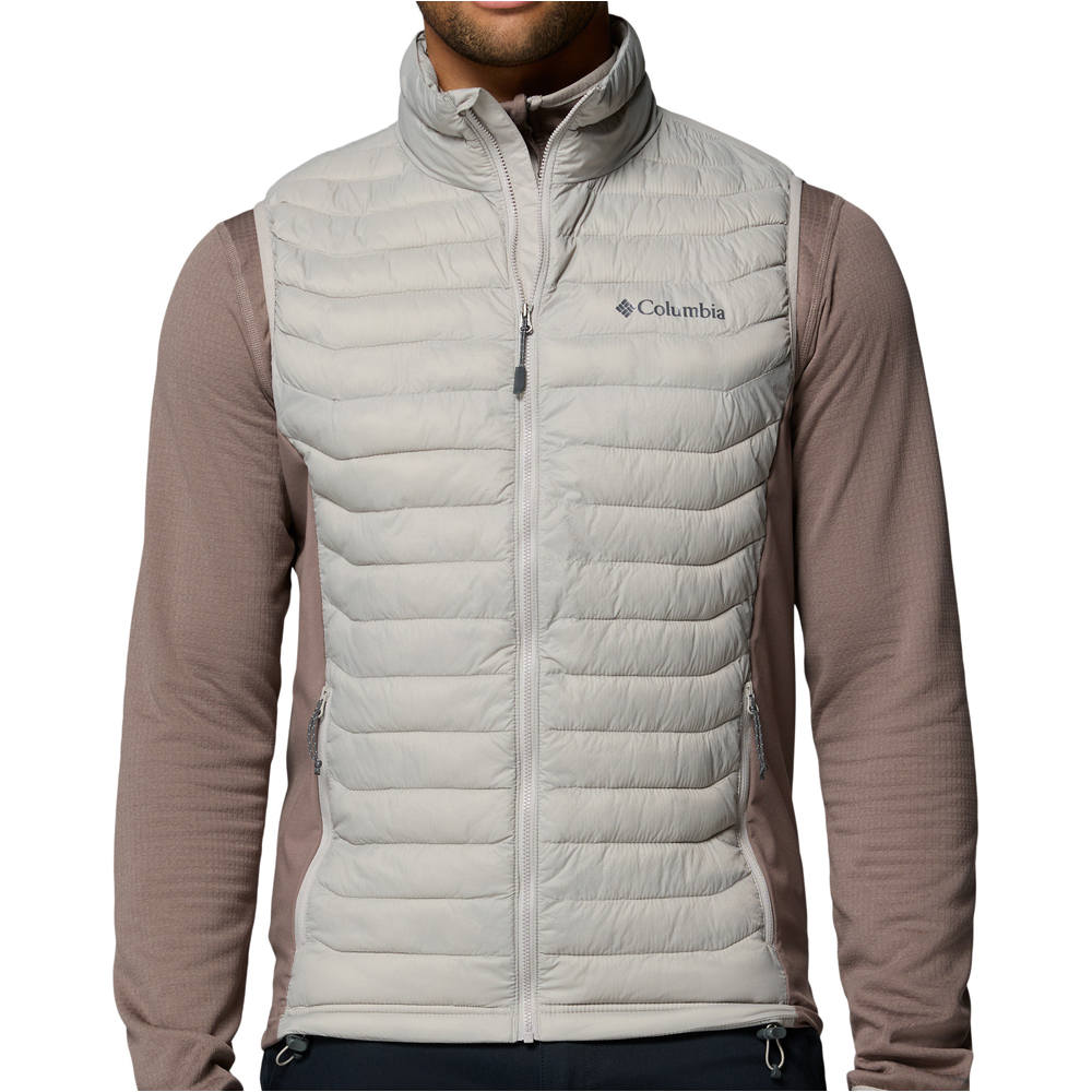 Columbia chaleco outdoor hombre Powder Pass Hybrid Vest vista frontal