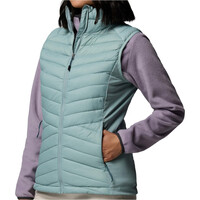 Columbia chaleco outdoor mujer Powder Pass III Hybrid Vest vista detalle