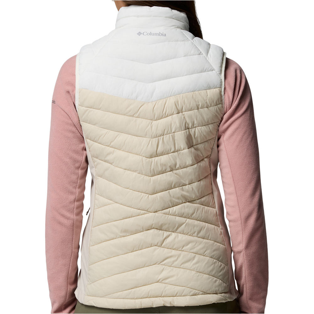 Columbia chaleco outdoor mujer Powder Pass III Hybrid Vest vista trasera