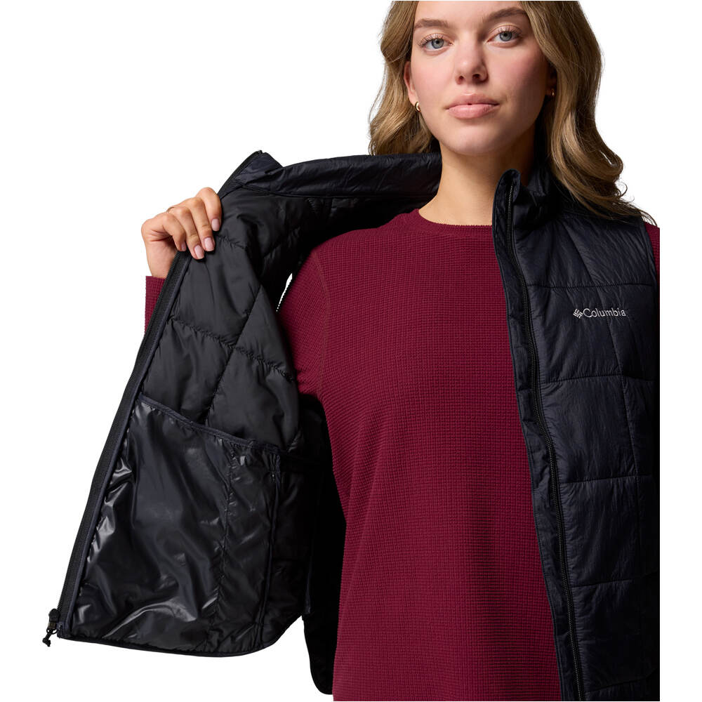 Columbia chaleco outdoor mujer Sienna Hill Quilted Vest vista detalle