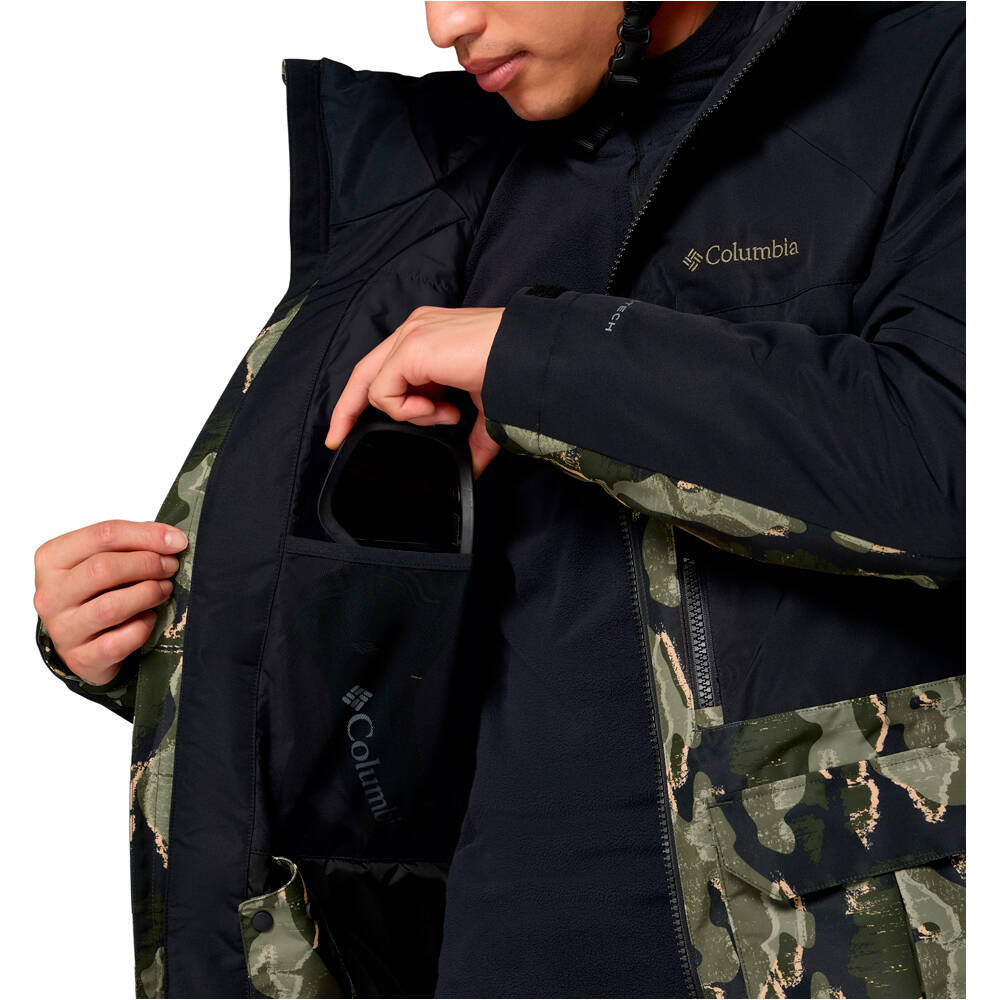 Columbia chaqueta esquí hombre Coreshot Printed Jacket vista detalle