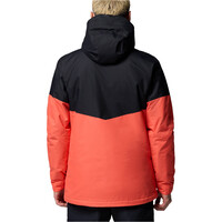 Columbia chaqueta esquí hombre Last Tracks II Jacket Orange vista trasera