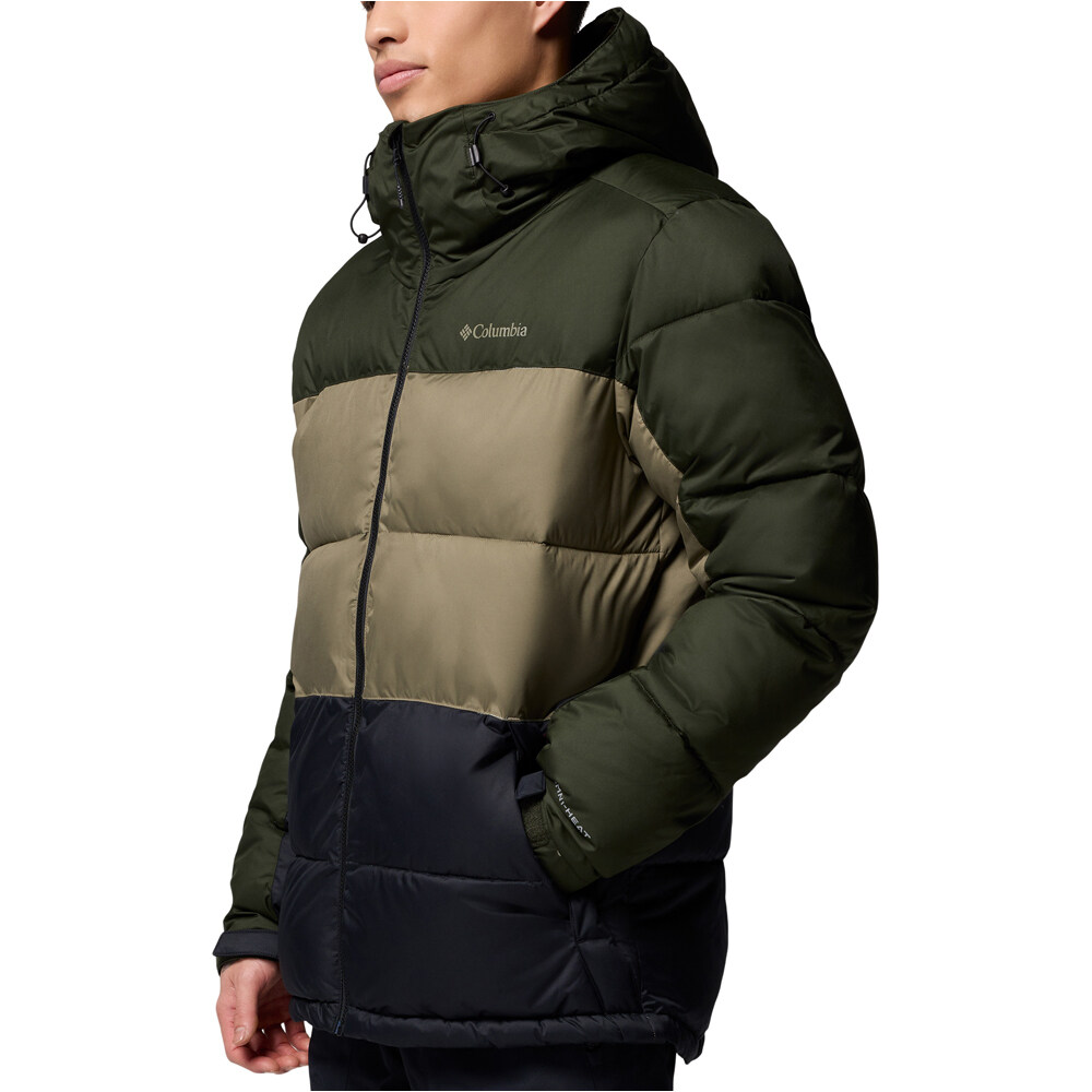 Columbia chaqueta esquí hombre Slope Style Jacket Green vista detalle