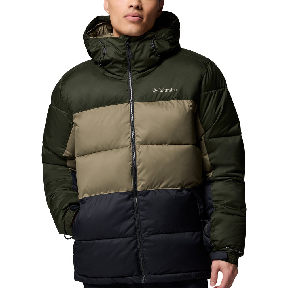 Columbia chaqueta esquí hombre Slope Style Jacket Green vista frontal