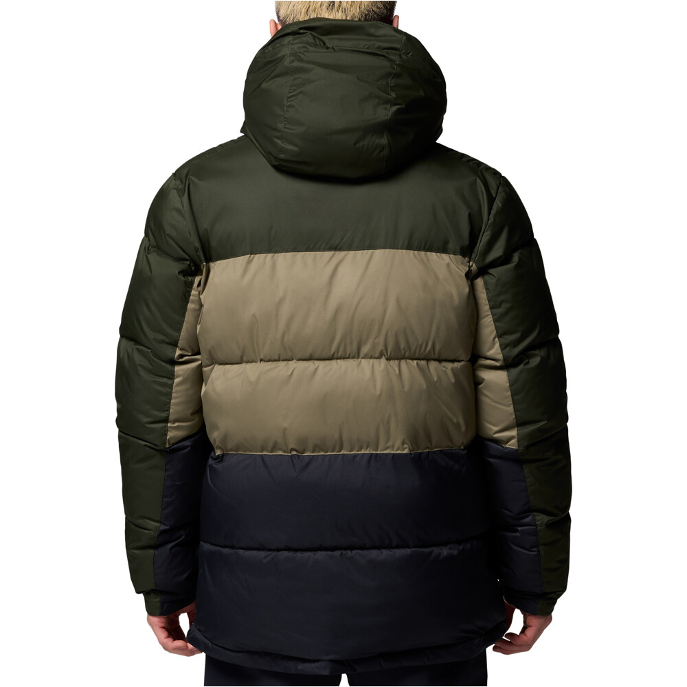 Columbia chaqueta esquí hombre Slope Style Jacket Green vista trasera