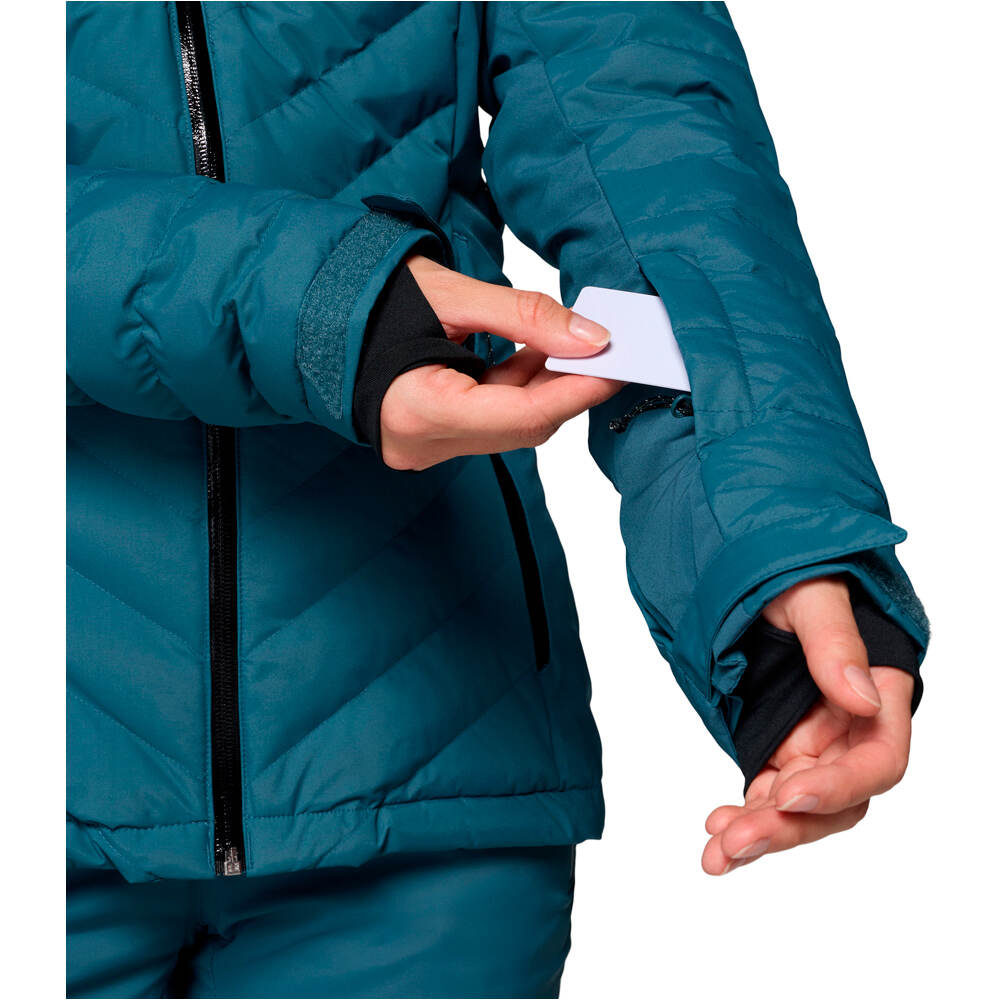 Columbia chaqueta esquí mujer Bird Mountain III Insulated Jacket Blue vista detalle