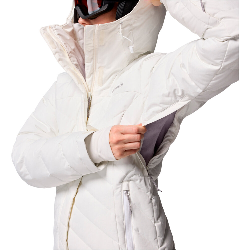 Columbia chaqueta esquí mujer Lay D Down V Jacket White 05