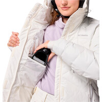 Columbia chaqueta esquí mujer Lay D Down V Jacket White vista detalle