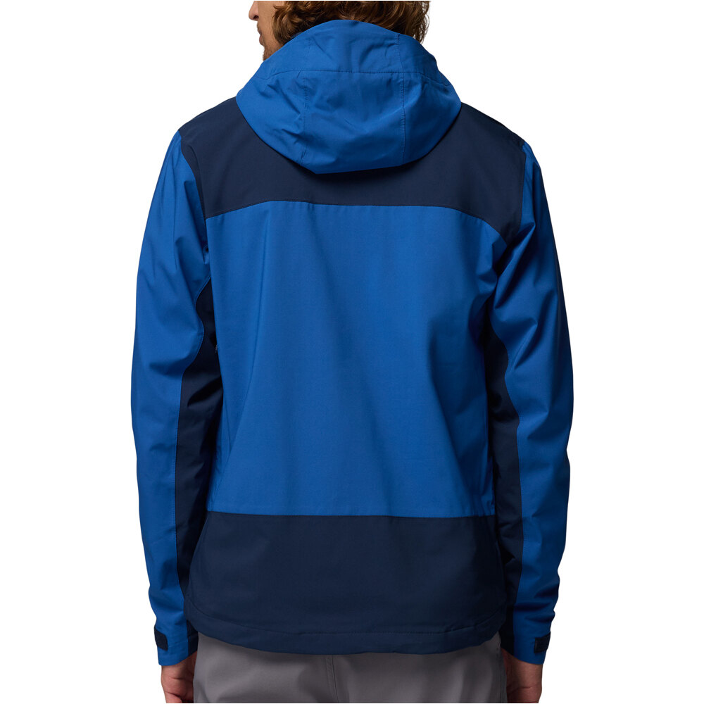 Columbia chaqueta impermeable hombre Boulder Falls Jacket vista trasera