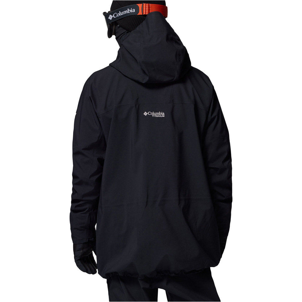 Columbia chaqueta impermeable hombre Platinum Peak II 3L Shell vista trasera