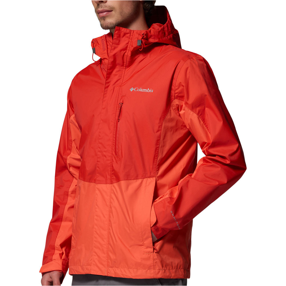 Columbia chaqueta impermeable hombre Pouring Adventure III Jacket vista detalle