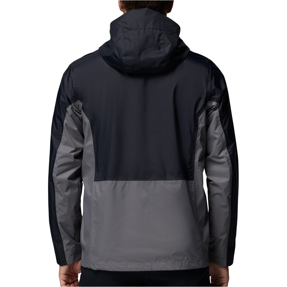 Columbia chaqueta impermeable hombre Pouring Adventure  III Jacket vista trasera