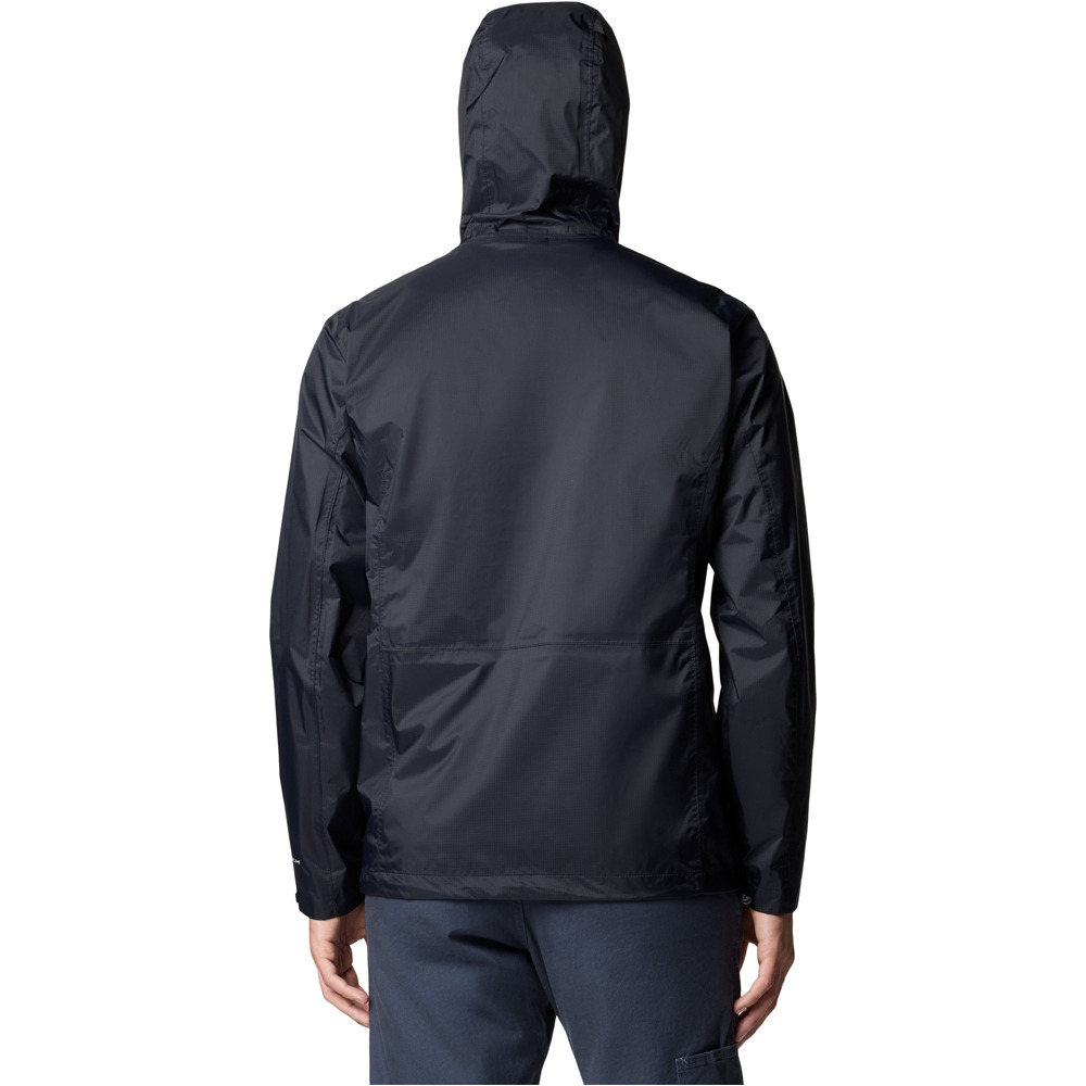 Columbia chaqueta impermeable hombre Pouring Adventure III Jacket vista trasera