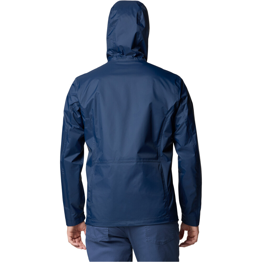Columbia chaqueta impermeable hombre Pouring Adventure III Jacket vista trasera