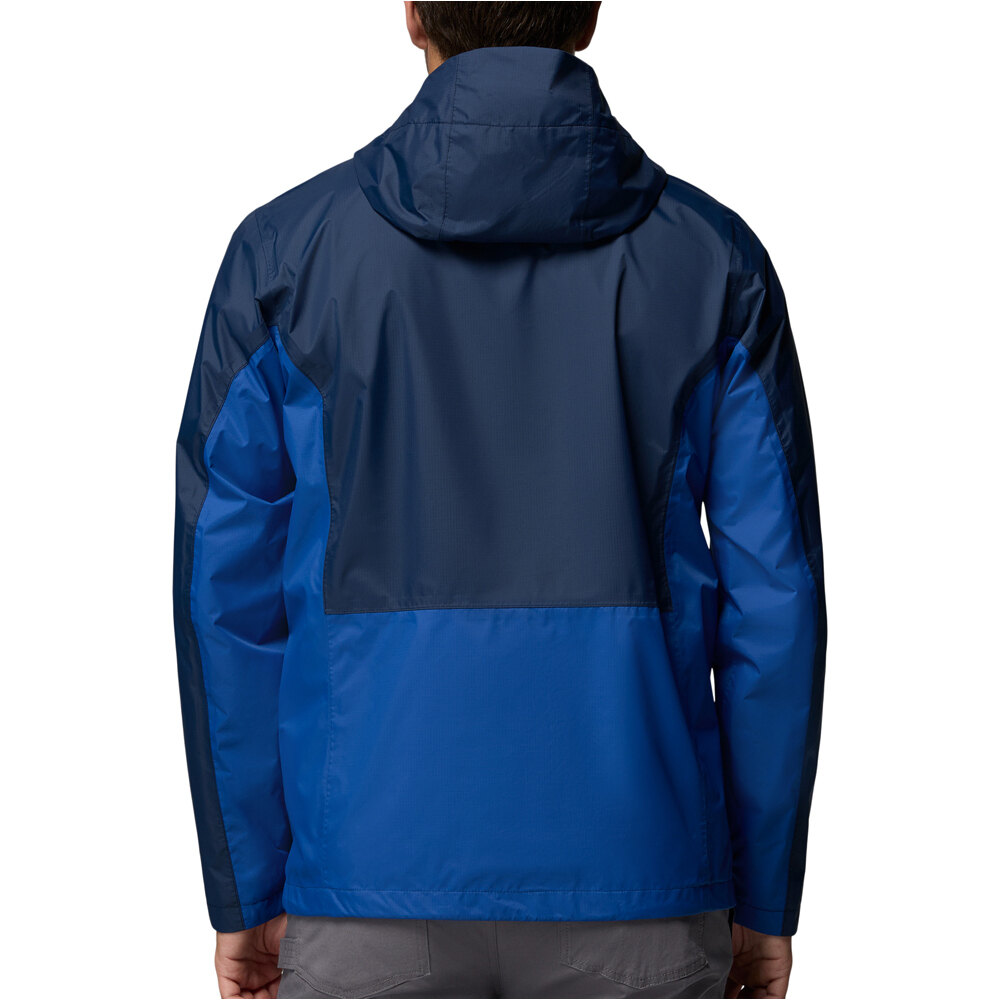Columbia chaqueta impermeable hombre Pouring Adventure III Jacket vista trasera