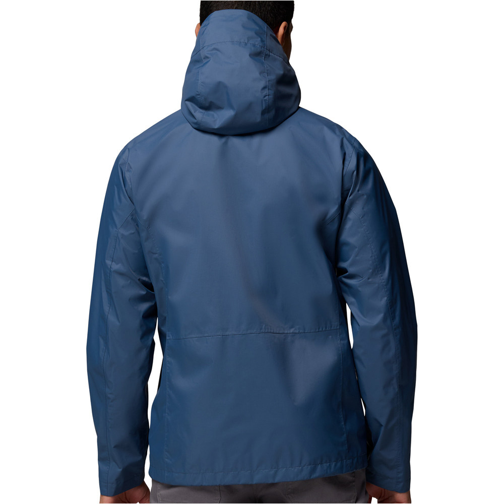 Columbia chaqueta impermeable hombre Pouring Adventure III Jacket vista trasera