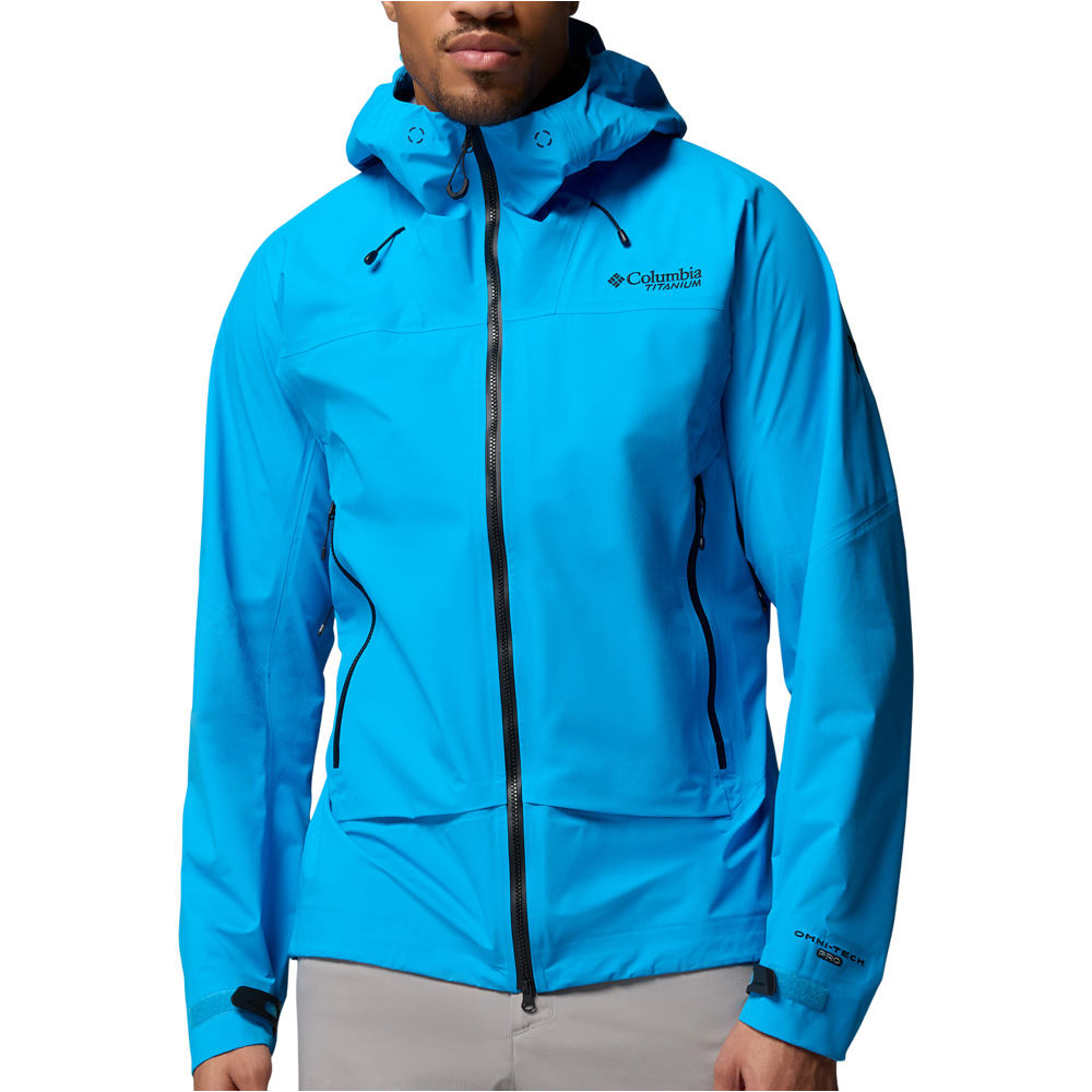 Columbia chaqueta impermeable hombre Saudan Pro 3L Shell vista frontal