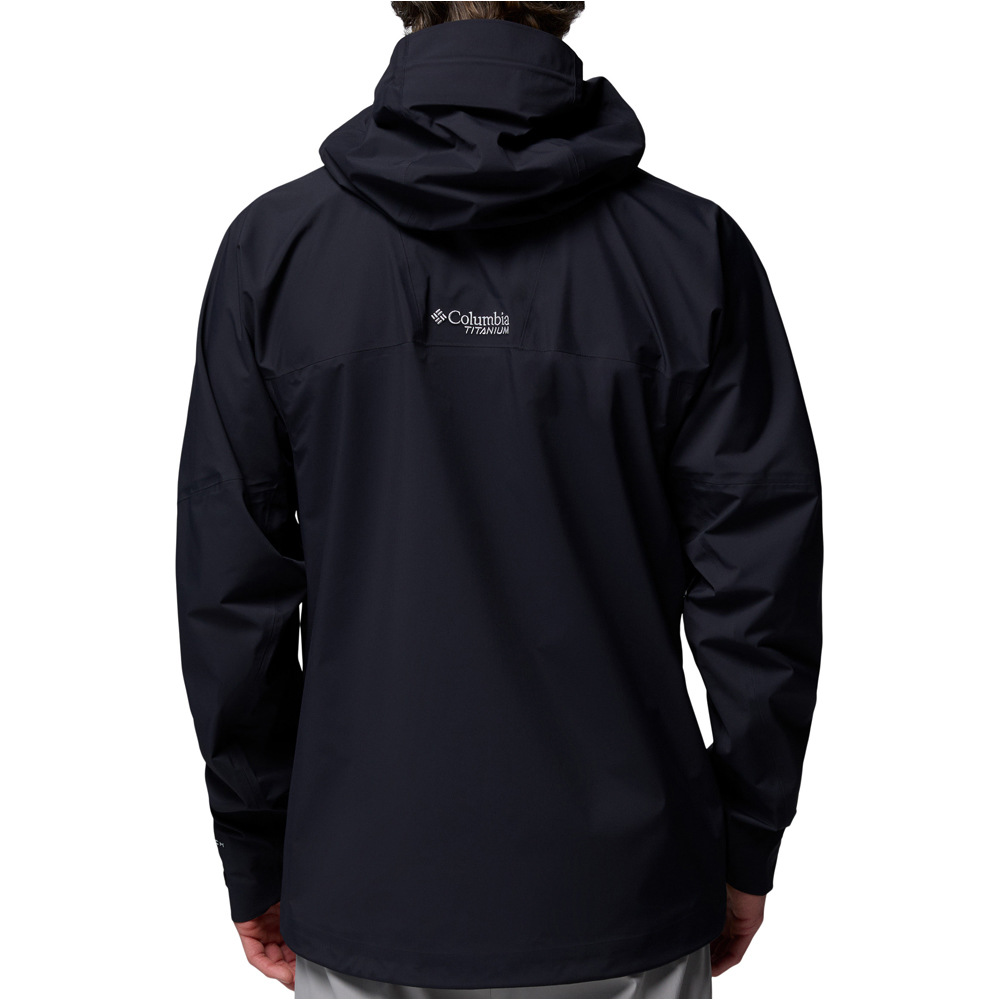 Columbia chaqueta impermeable hombre Saudan Pro 3L Shell vista trasera