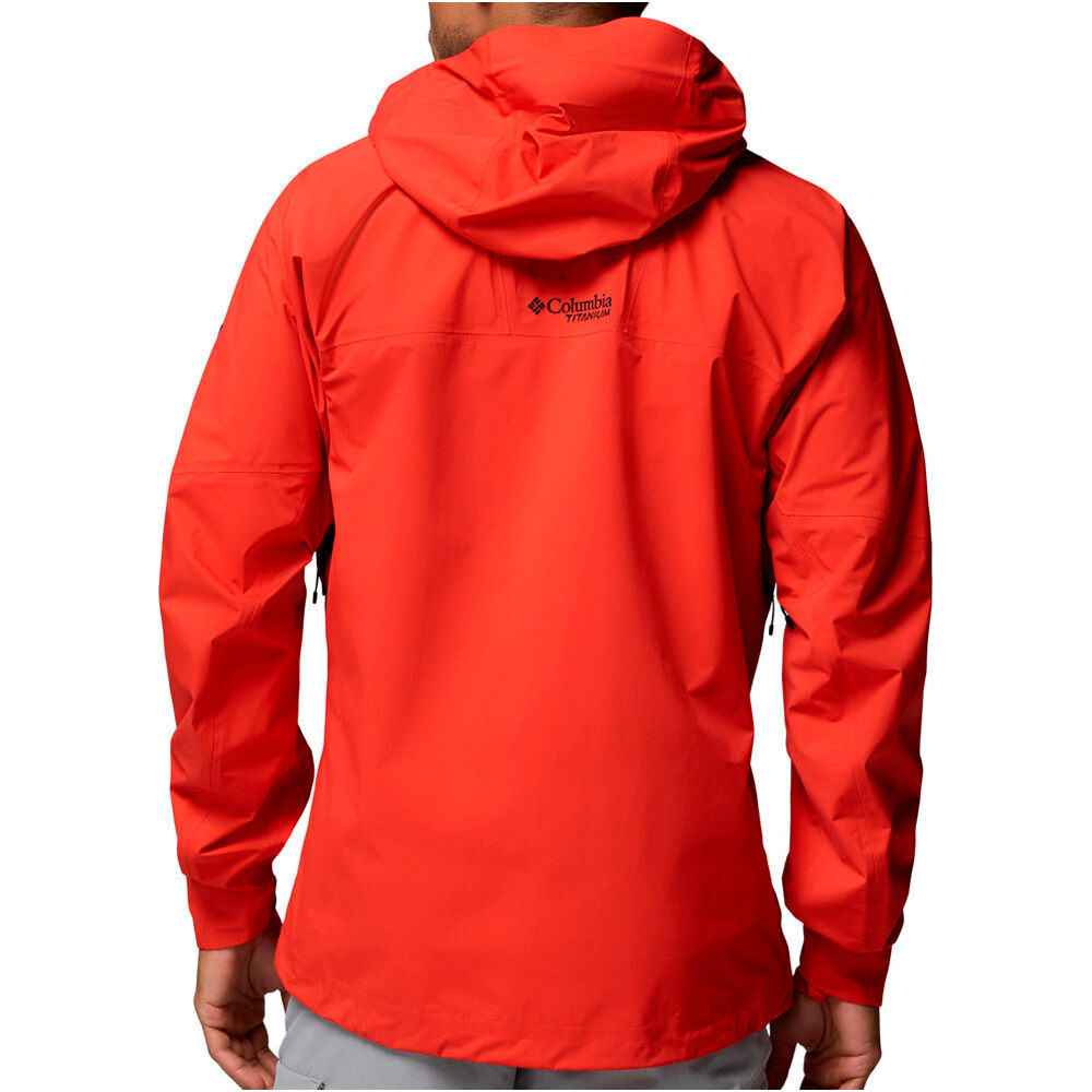 Columbia chaqueta impermeable hombre Saudan Pro 3L Shell vista trasera