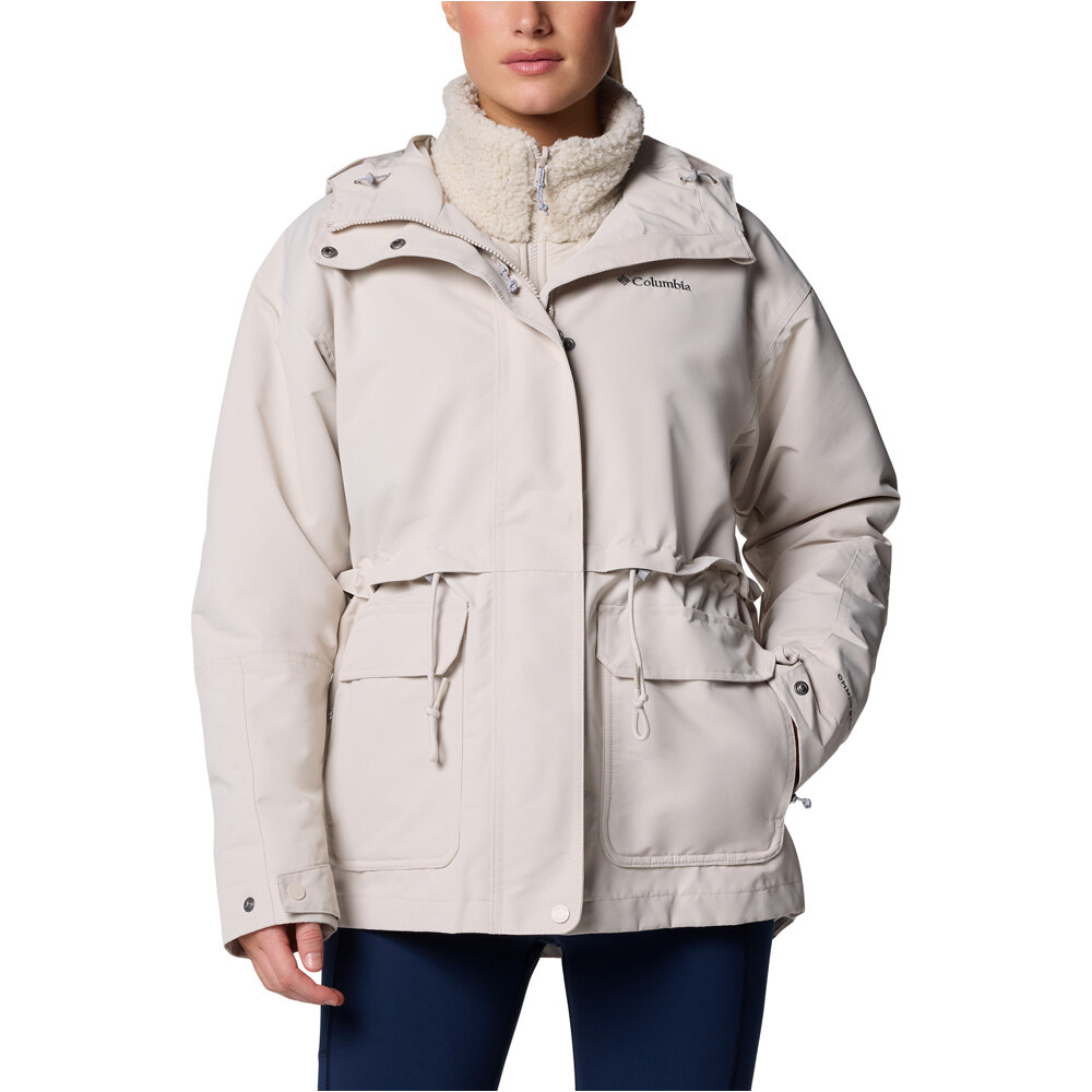 Columbia chaqueta impermeable insulada mujer Drop Ridge II Interchange Jacket vista frontal
