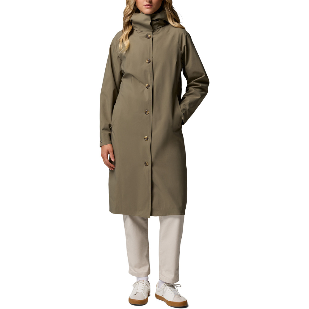 Columbia chaqueta impermeable mujer AmazeTrench Rain Jacket vista frontal