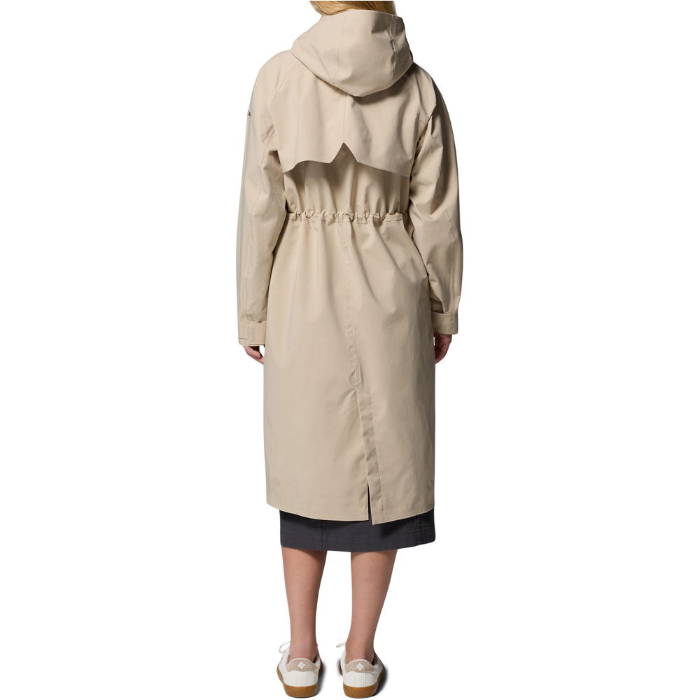 Columbia chaqueta impermeable mujer AmazeTrench Rain Jacket vista trasera