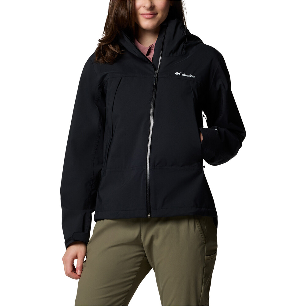 Columbia chaqueta impermeable mujer Boulder Falls Jacket vista frontal