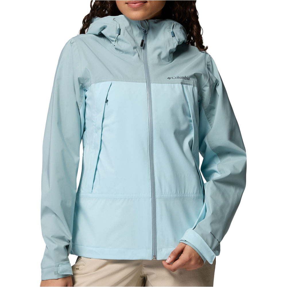 Columbia chaqueta impermeable mujer Boulder Falls Jacket vista frontal