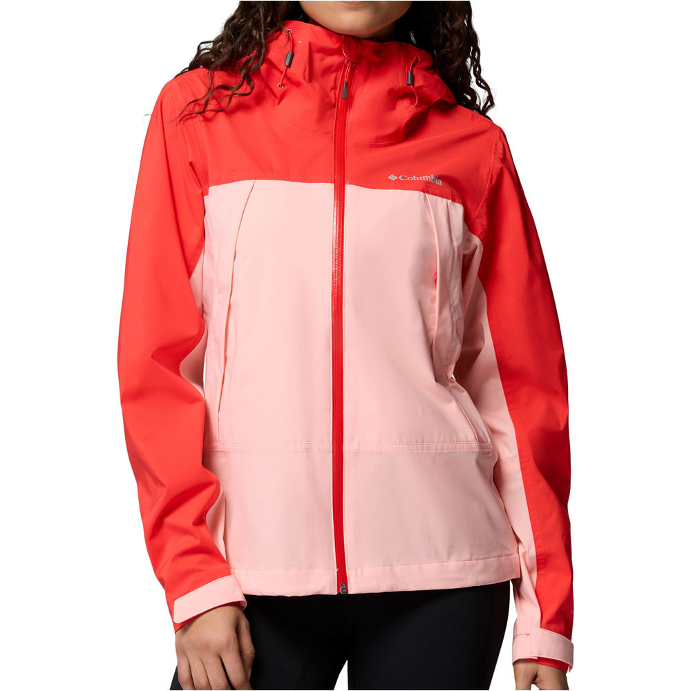 Columbia chaqueta impermeable mujer Boulder Falls Jacket vista frontal