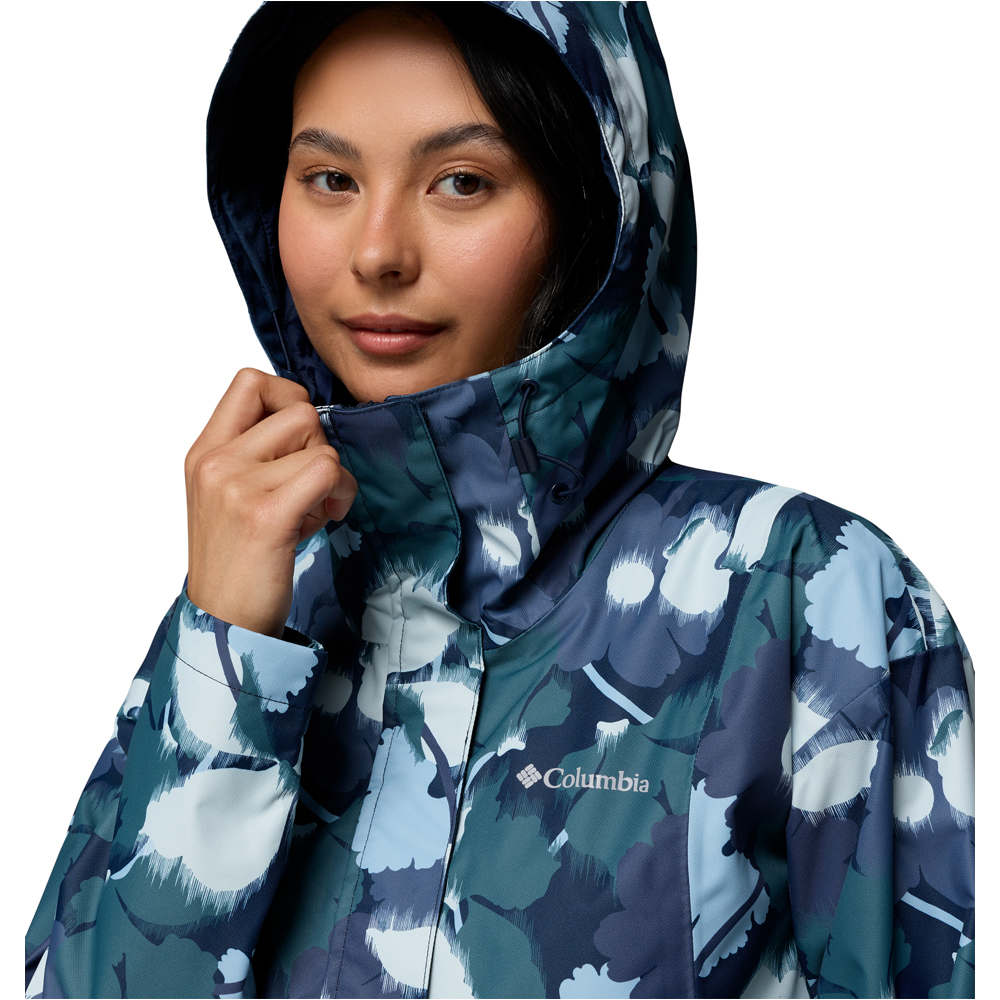 Columbia chaqueta impermeable mujer Hikebound Printed Jacket 05