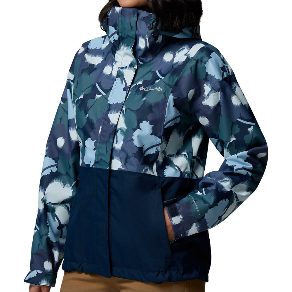 Columbia chaqueta impermeable mujer Hikebound Printed Jacket vista detalle