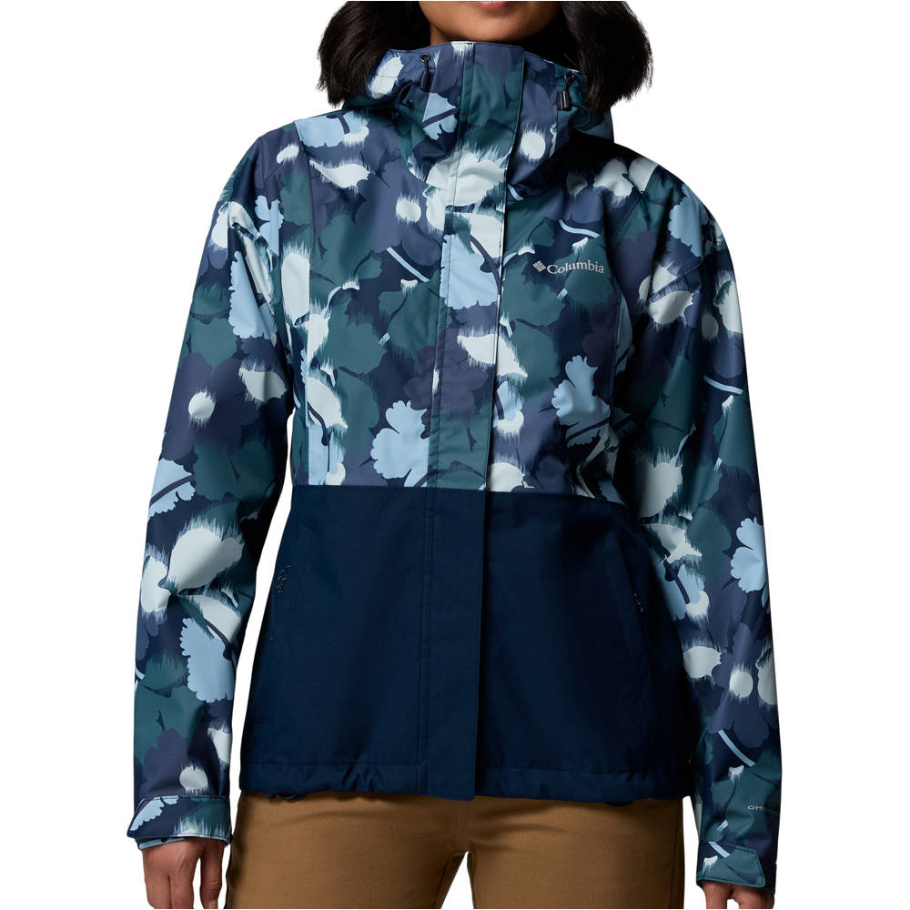Columbia chaqueta impermeable mujer Hikebound Printed Jacket vista frontal
