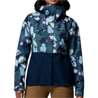Columbia chaqueta impermeable mujer Hikebound Printed Jacket vista frontal