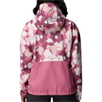 Columbia chaqueta impermeable mujer Hikebound Printed Jacket vista trasera