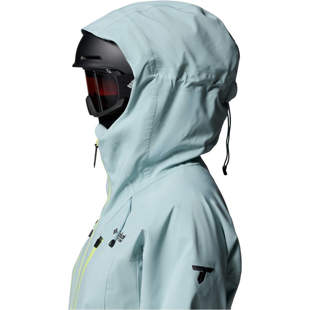 Columbia chaqueta impermeable mujer Platinum Peak II 3L Shell vista detalle