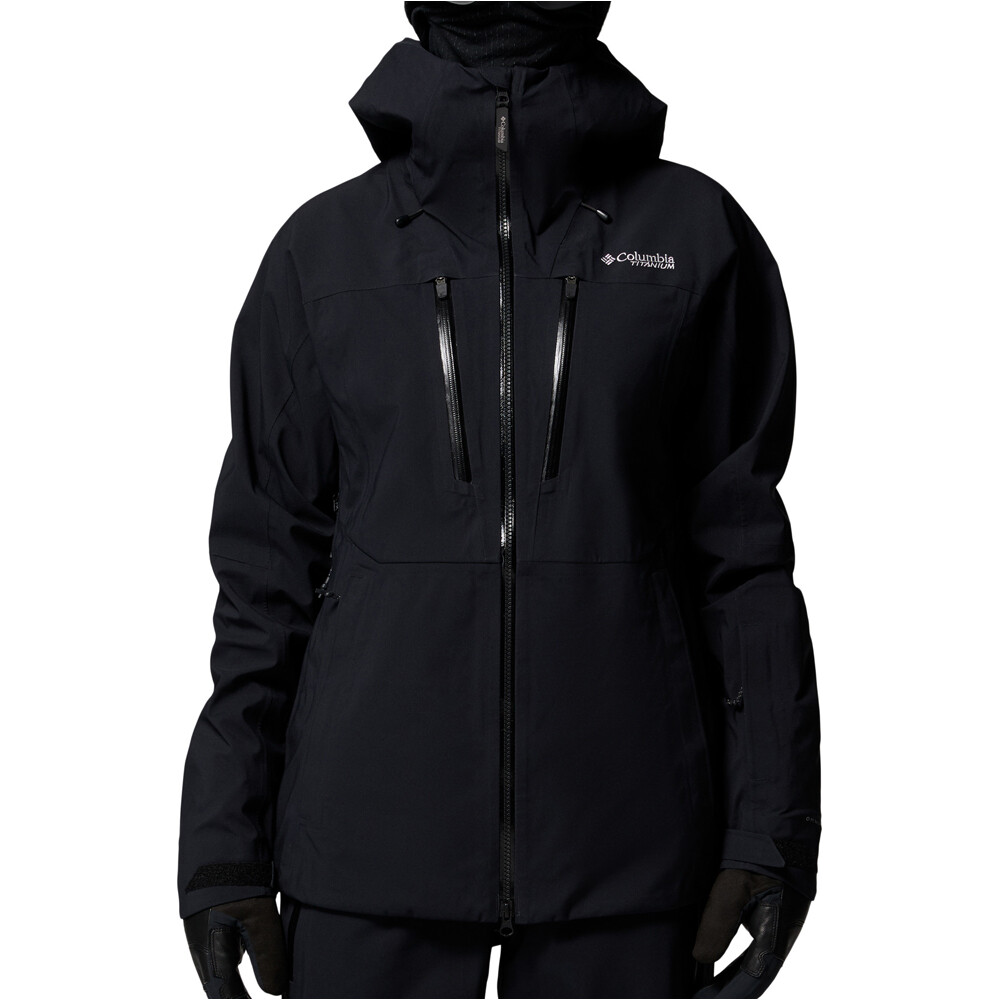 Columbia chaqueta impermeable mujer Platinum Peak II 3L Shell vista frontal
