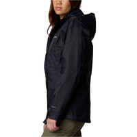 Columbia chaqueta impermeable mujer Pouring Adventure III Jacket vista detalle