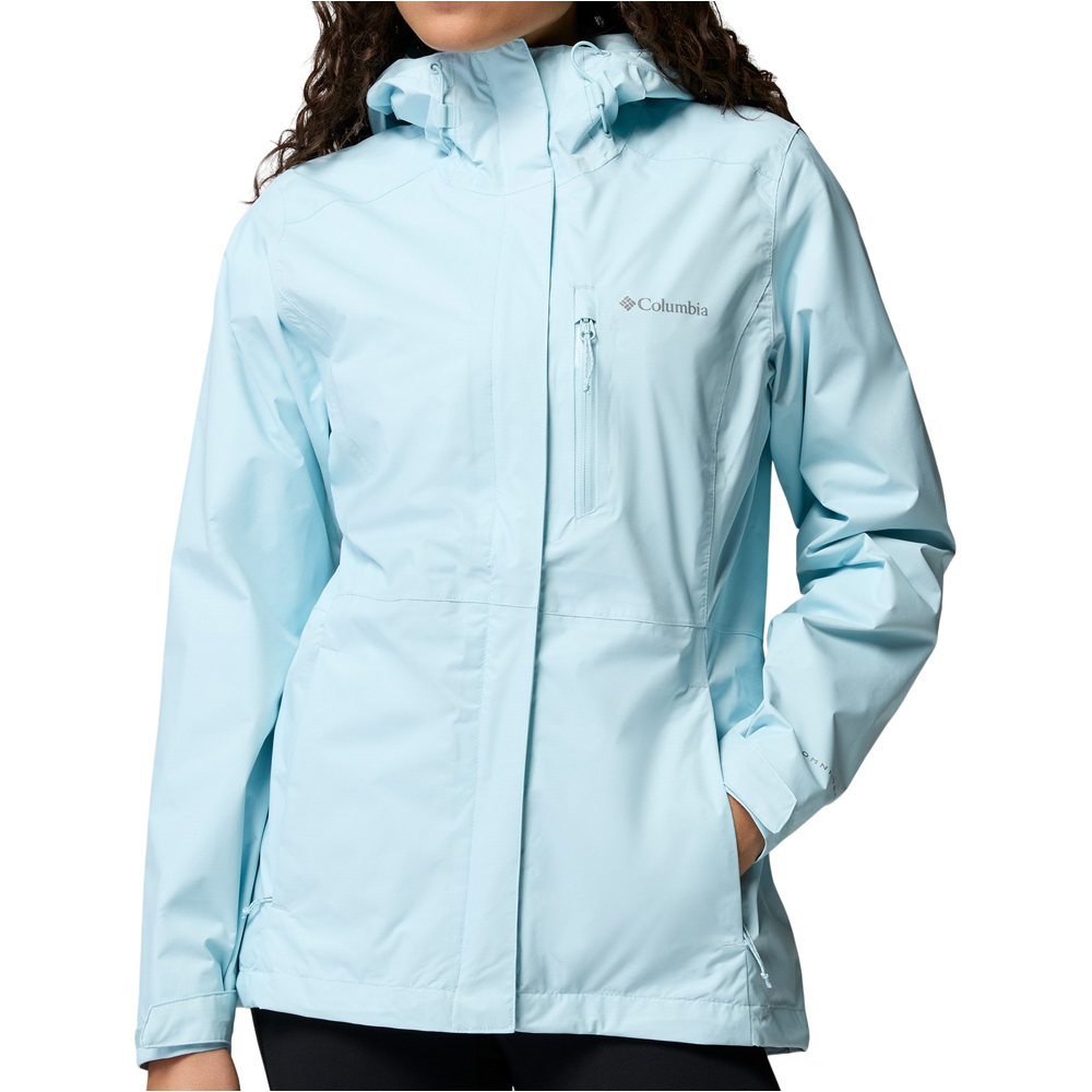Columbia chaqueta impermeable mujer Pouring Adventure III Jacket vista frontal