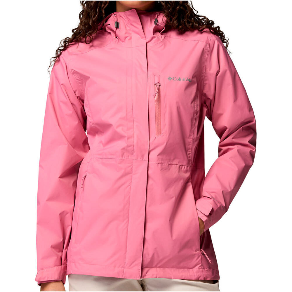 Columbia chaqueta impermeable mujer Pouring Adventure III Jacket vista frontal