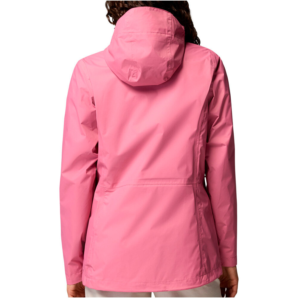 Columbia chaqueta impermeable mujer Pouring Adventure III Jacket vista trasera