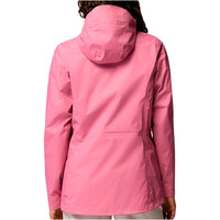 Columbia chaqueta impermeable mujer Pouring Adventure III Jacket vista trasera